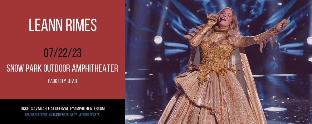 LeAnn Rimes at Snow Park Outdoor Amphitheater tickets LeAnn Rimes at Snow Park Outdoor Amphitheater