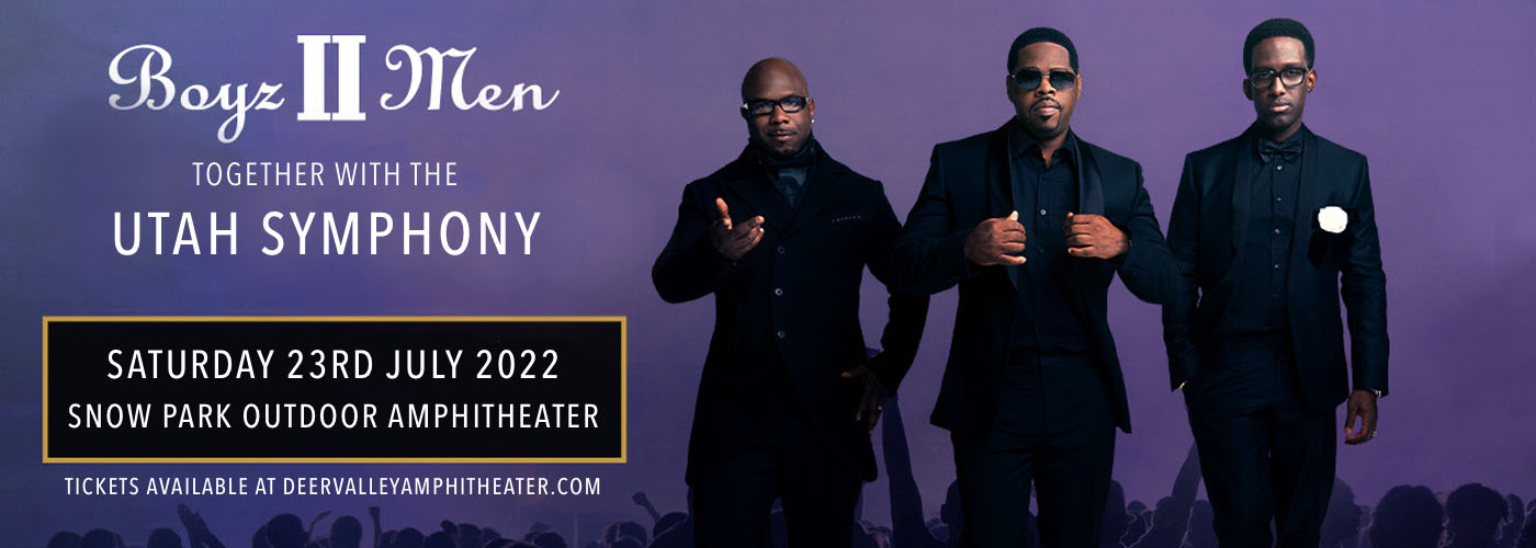 Boyz II Men & The Utah Symphony at Snow Park Outdoor Amphitheater tickets Boyz II Men & The Utah Symphony at Snow Park Outdoor Amphitheater