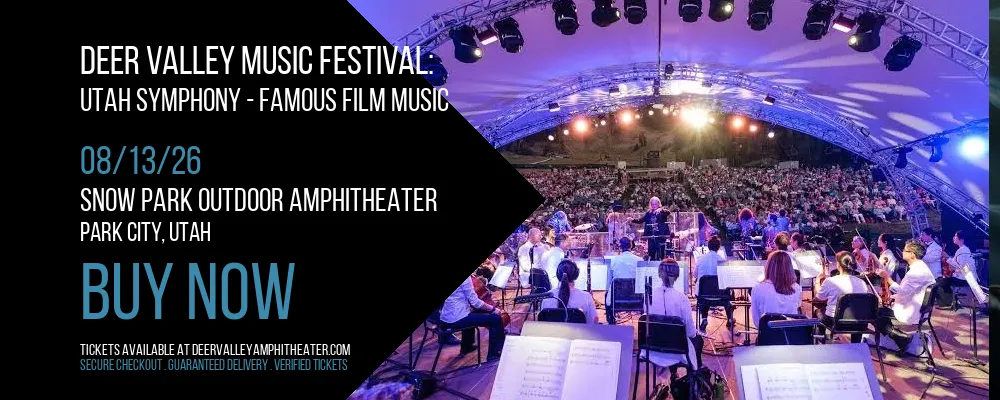 Deer Valley Music Festival at Snow Park Outdoor Amphitheater