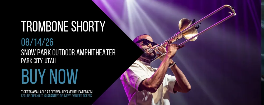Trombone Shorty at Snow Park Outdoor Amphitheater
